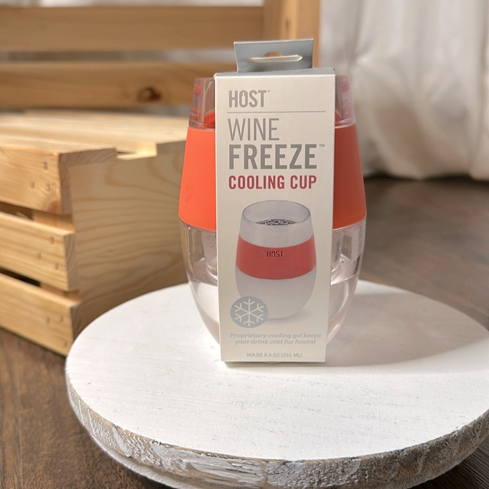 NWT HOST‎ Wine Freeze Cup - coral